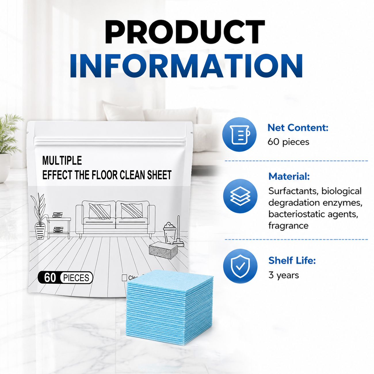 š„ LAST DAY 60% OFF š„ Water-Soluble Floor Cleaning Sheets - Just drop in water, no measuring. Cleans & shines all floors. Safe & streakāfree