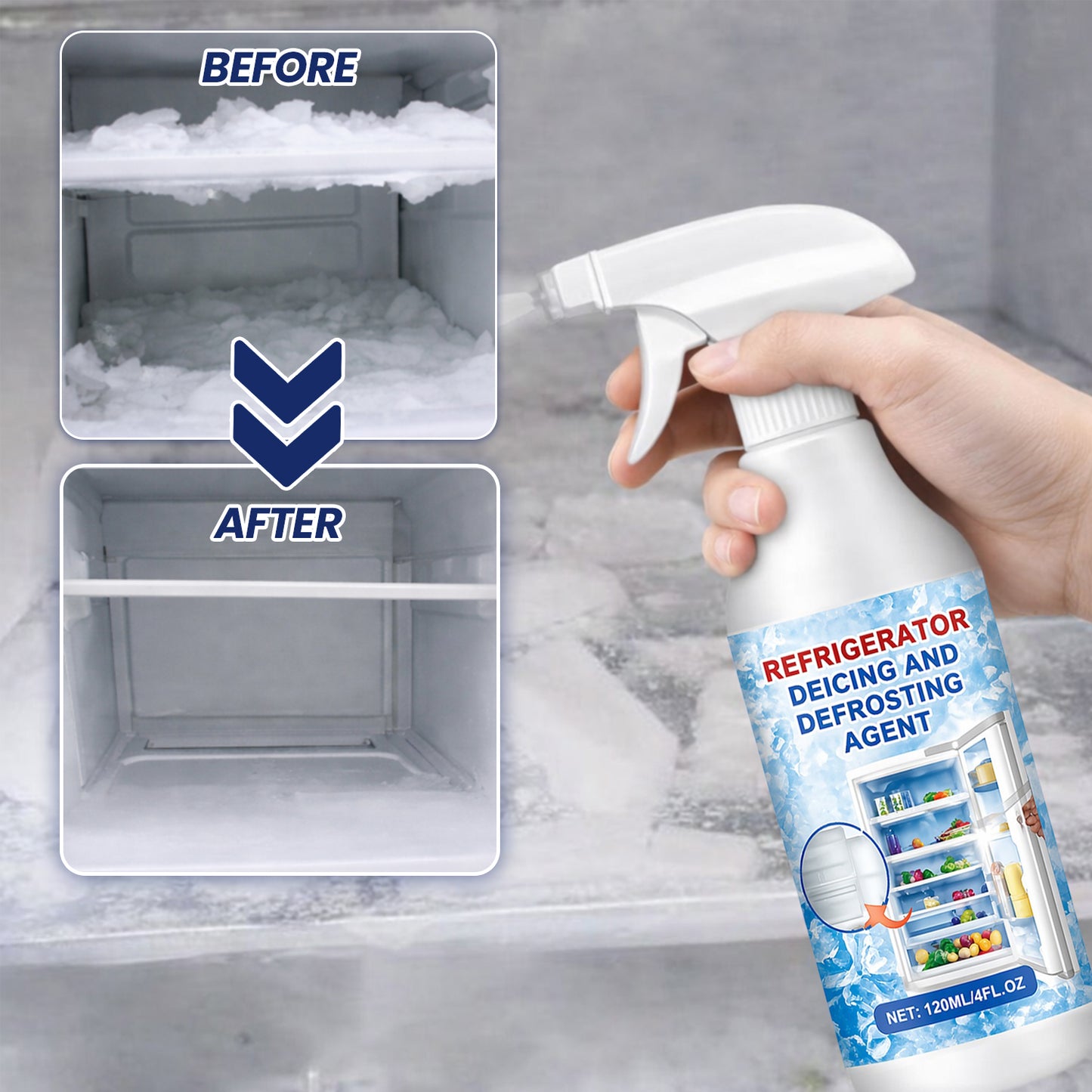 Defrosting Spray for Fridge & Freezer