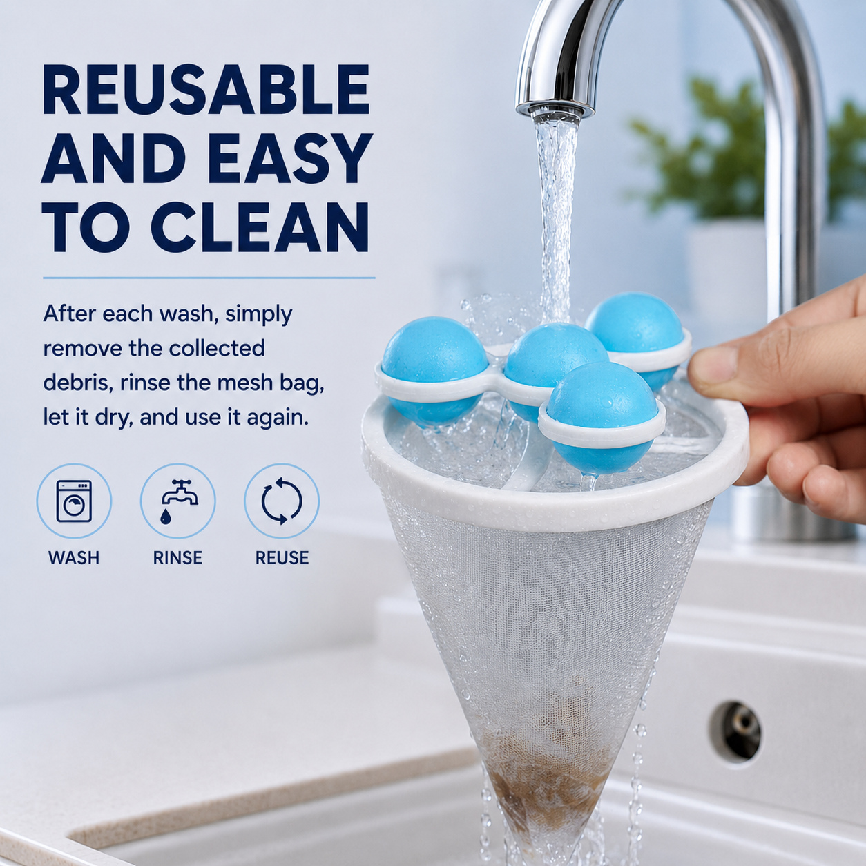 ⏰60% OFF TODAY🔥 Floating Lint Mesh Bag For Laundry - Clothes Cleaner Tool & Drain Catcher for Washer