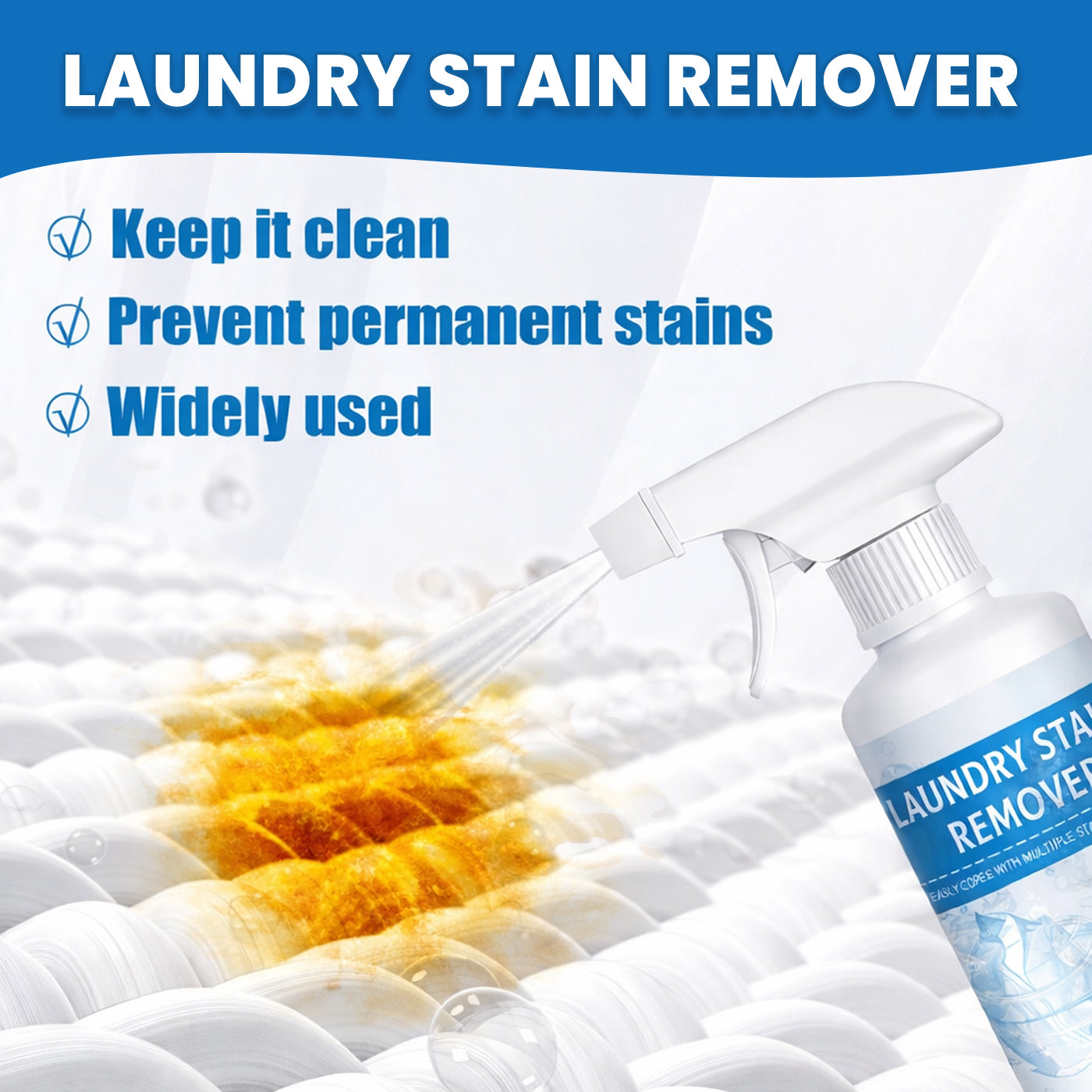 🏆 LIMITED SALE 60% OFF! 🔥 Powerful Stain Remover Spray – Instantly Removes Tough Stains in Seconds