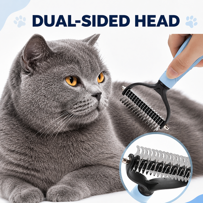 ⏰LAST DAY 60% OFF 🔥 Dual-Sided Pet Grooming Comb for Dogs & Cats - Removes Mats Without Pulling Pain