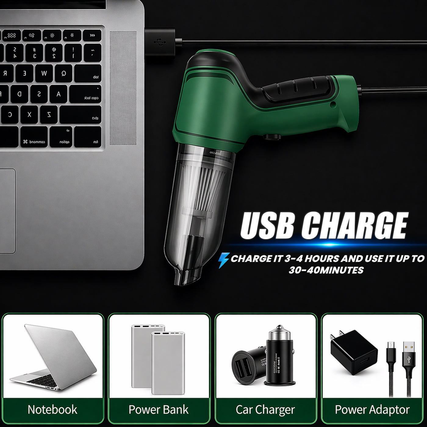 Wireless Handheld Vacuum Cleaner - Clean Any Mess in Seconds ⚡