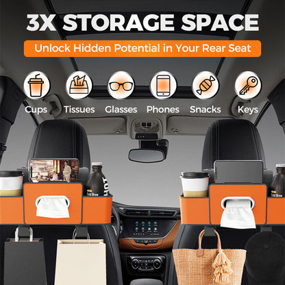 Multifunctional & Waterproof Car Back Seat Organizer