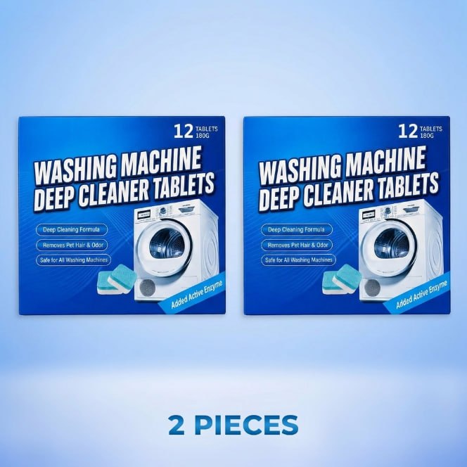 🔥60% OFF⚡Washing Machine Deep Cleaner Tablets ✨ Eliminates 99% Germs, Removes Odors & Prevents Mold