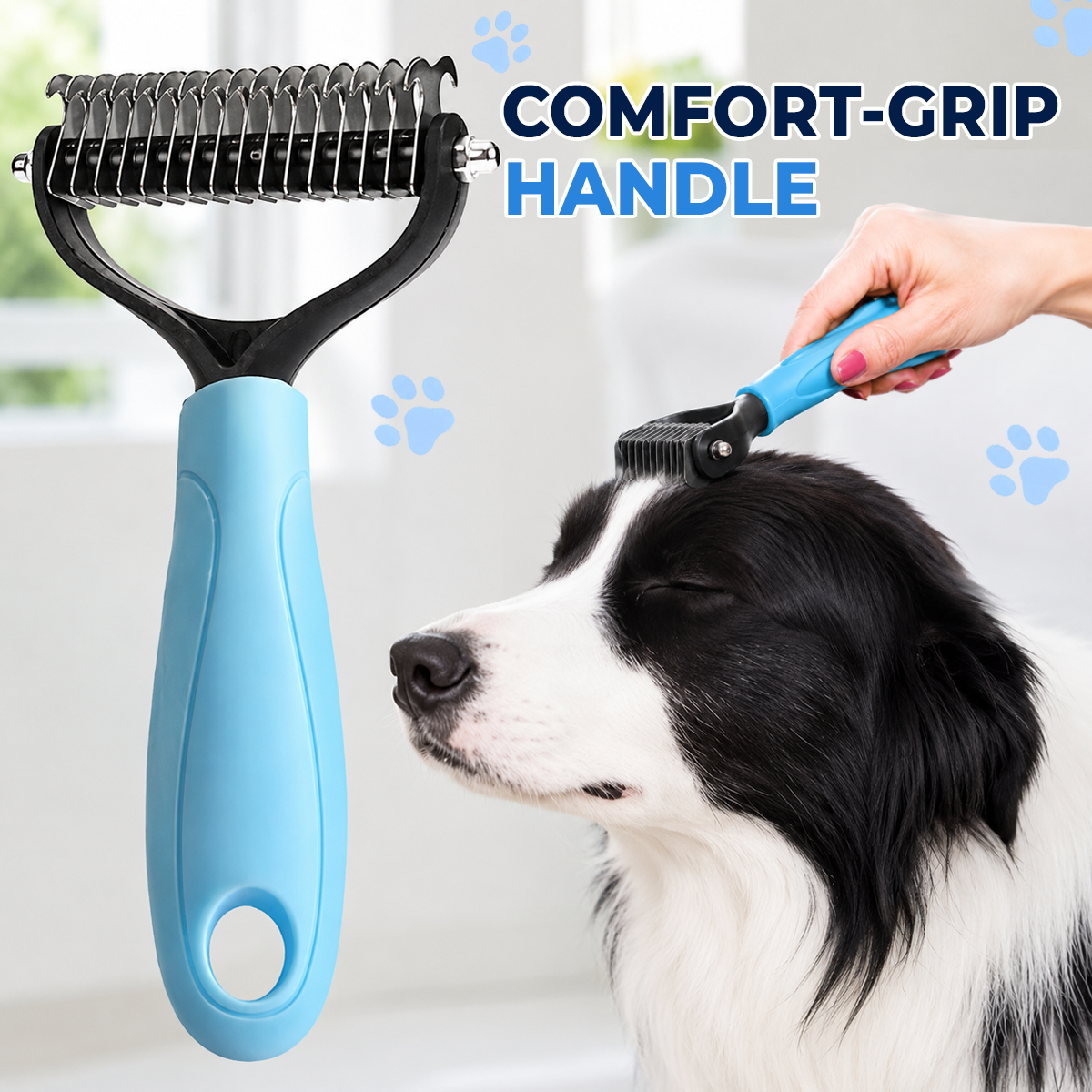 ⏰LAST DAY 60% OFF 🔥 Dual-Sided Pet Grooming Comb for Dogs & Cats - Removes Mats Without Pulling Pain