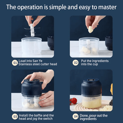 Cordless Multifunctional Mini Electric Garlic Chopper