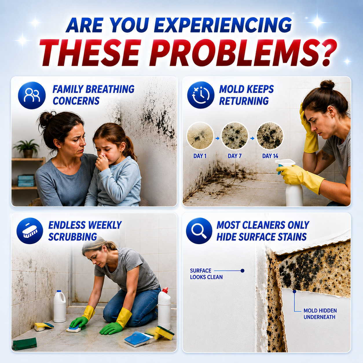 🔥 SAVE 60% OFF ✨ Wall Mold Remover Spray - Say Goodbye To Mold Effortlessly In Seconds 🔥
