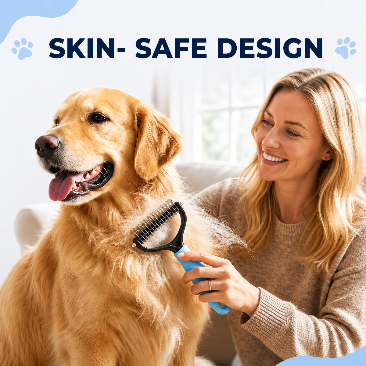 ⏰LAST DAY 60% OFF 🔥 Dual-Sided Pet Grooming Comb for Dogs & Cats - Removes Mats Without Pulling Pain