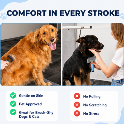 ⏰LAST DAY 60% OFF 🔥 Dual-Sided Pet Grooming Comb for Dogs & Cats - Removes Mats Without Pulling Pain