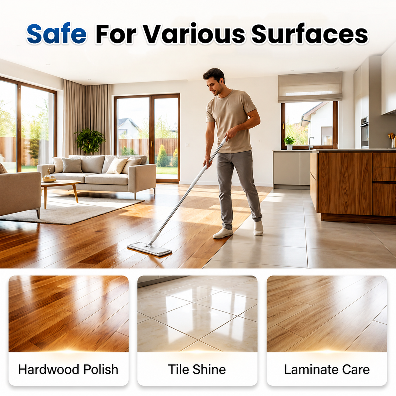 🔥 LAST DAY 60% OFF 🔥 Water-Soluble Floor Cleaning Sheets - Just drop in water, no measuring. Cleans & shines all floors. Safe & streak‑free