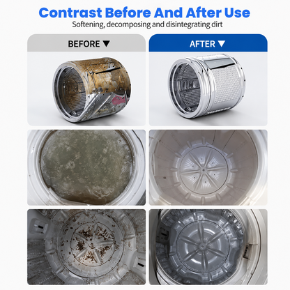 ⏰ Last Day 60% Off 🔥 Washing Machine Cleaner Tablets 🧼 Deep Clean, Remove Odor & Keep Your Washer Fresh 🏠