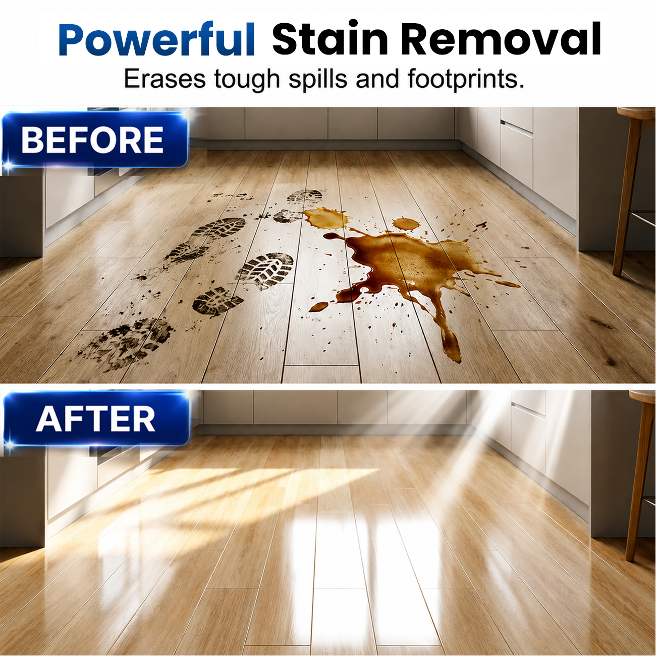🔥 LAST DAY 60% OFF 🔥 Water-Soluble Floor Cleaning Sheets - Just drop in water, no measuring. Cleans & shines all floors. Safe & streak‑free