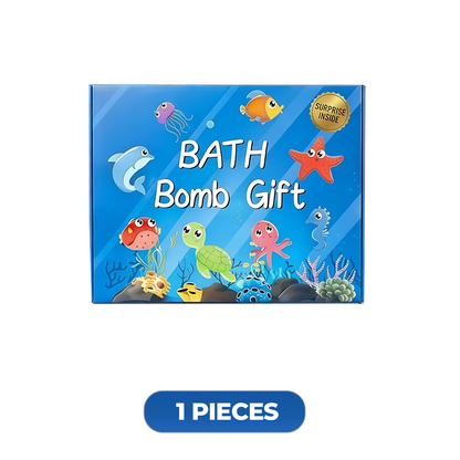 🛁✨ 6-Piece Kids Surprise Bath Bomb Set