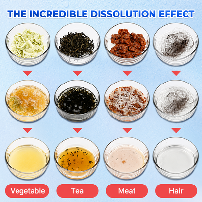 🔥Last Day Sale 60%🔥Powerful Pipe Dredging Agent for Kitchen and Toilet Pipelines - Dissolves 200+ Blockages and Kills 99% of Bacteria