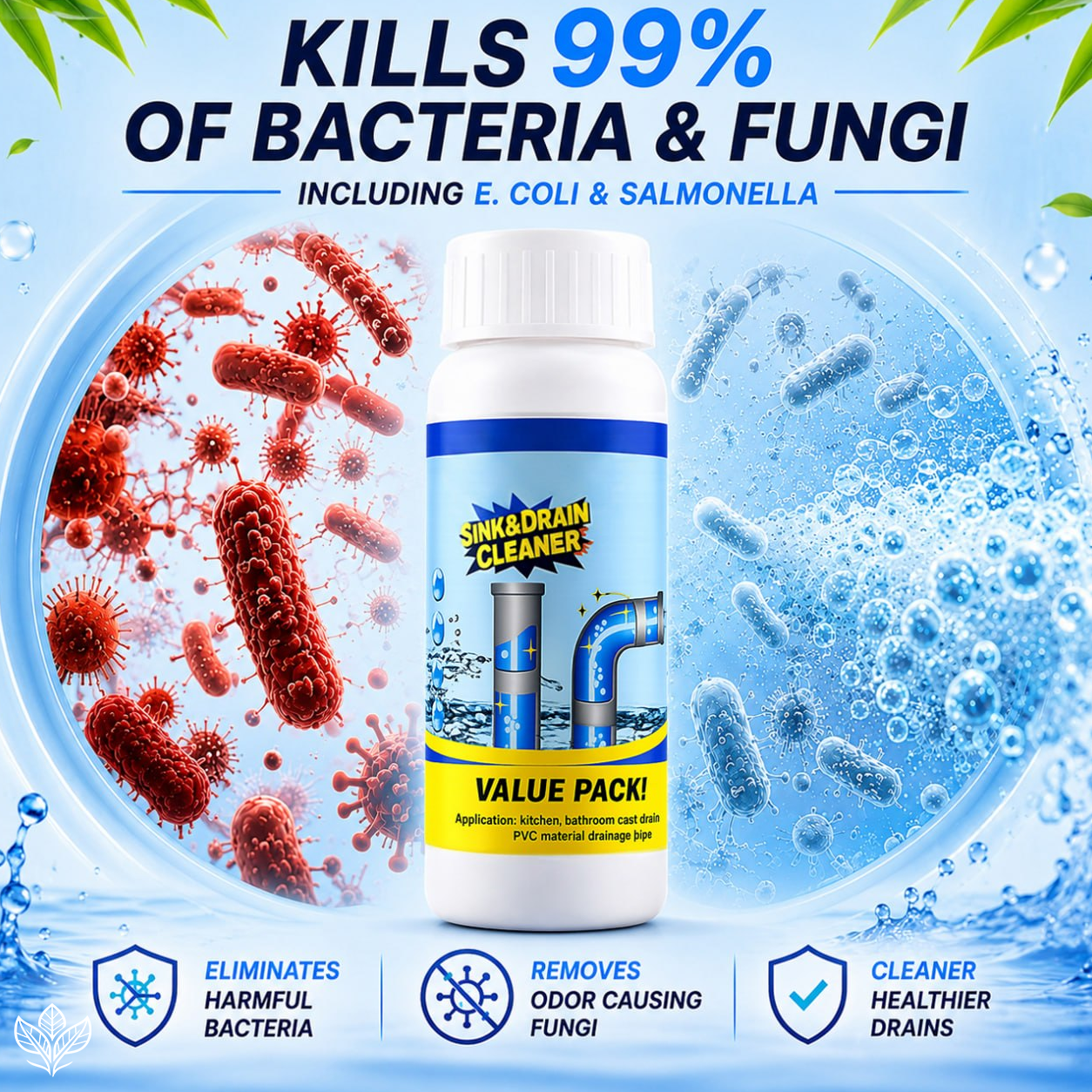 🔥LAST DAY SALE 60%💥 Sink & Drain Cleaner – Instant Foam, Powerful Unclogging, Fresh & Clean.✨