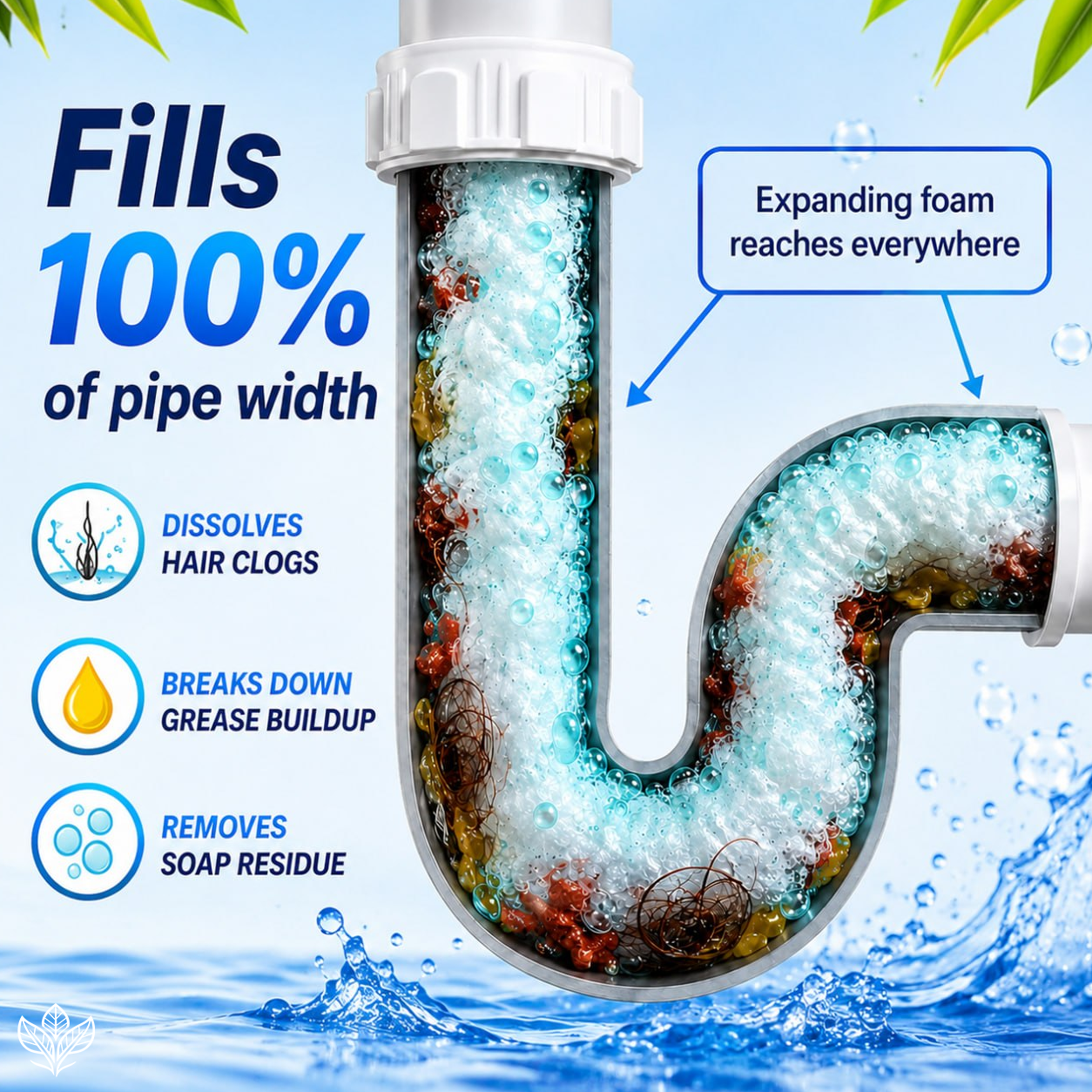 🔥LAST DAY SALE 60%💥 Sink & Drain Cleaner – Instant Foam, Powerful Unclogging, Fresh & Clean.✨