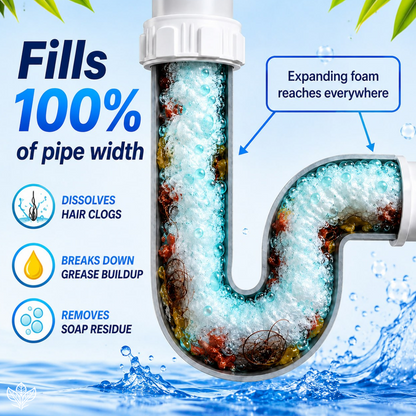 🔥LAST DAY SALE 60%💥 Sink & Drain Cleaner – Instant Foam, Powerful Unclogging, Fresh & Clean.✨