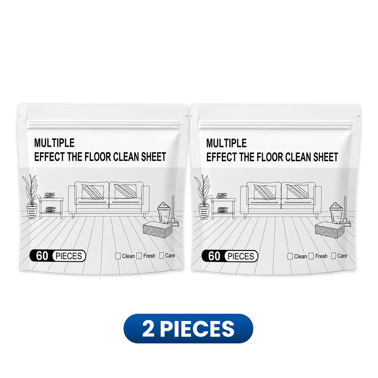 Water-Soluble Floor Cleaning Sheets