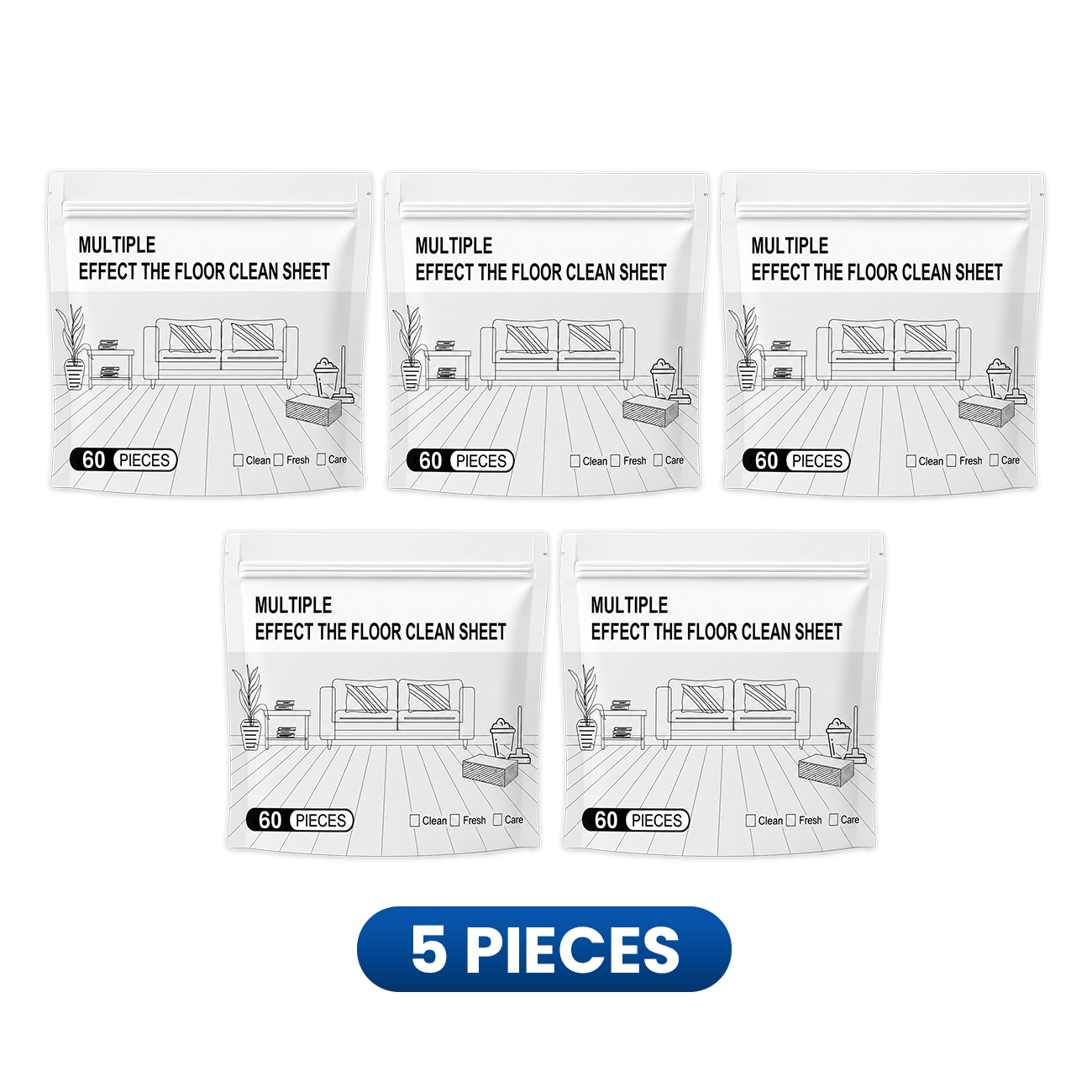 Water-Soluble Floor Cleaning Sheets