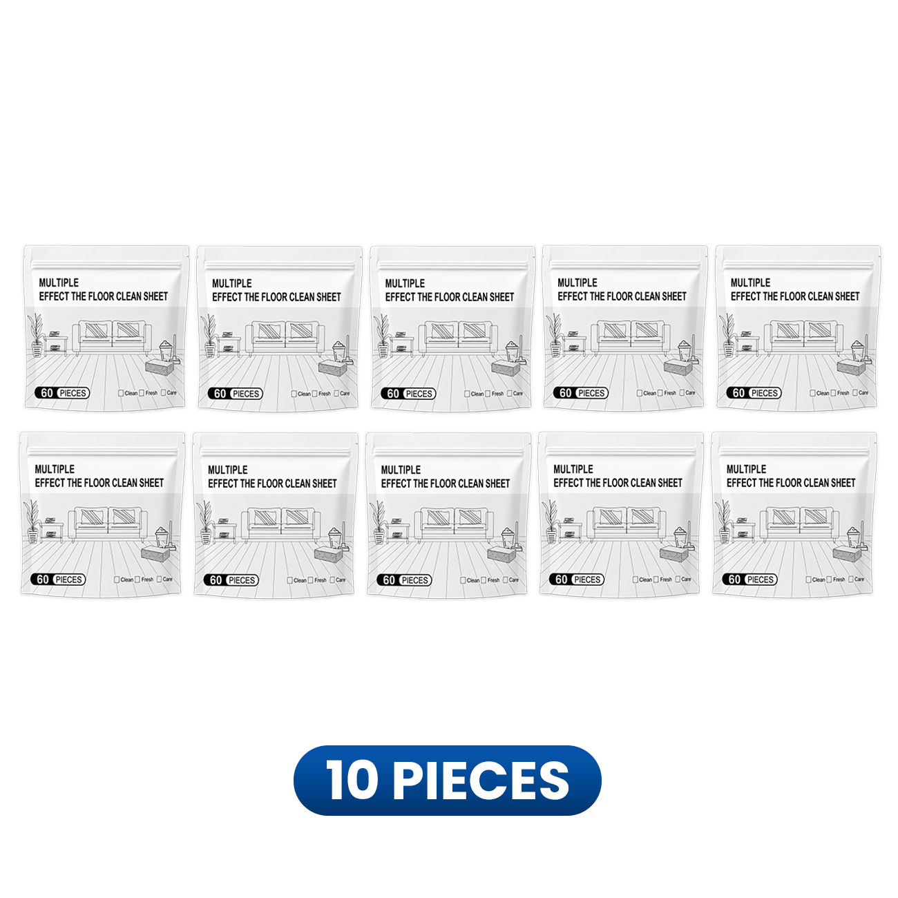 Water-Soluble Floor Cleaning Sheets