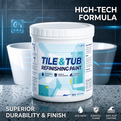 ⚡ LAST DAY 60% OFF 💞 Premium Tile & Tub Refinishing Paint Kit - Restore Your Bathroom In Hours