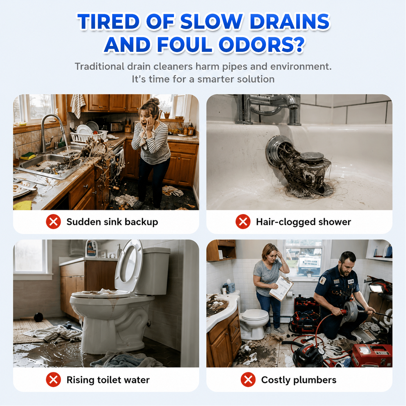 🔥Last Day Sale 60%🔥Powerful Pipe Dredging Agent for Kitchen and Toilet Pipelines - Dissolves 200+ Blockages and Kills 99% of Bacteria