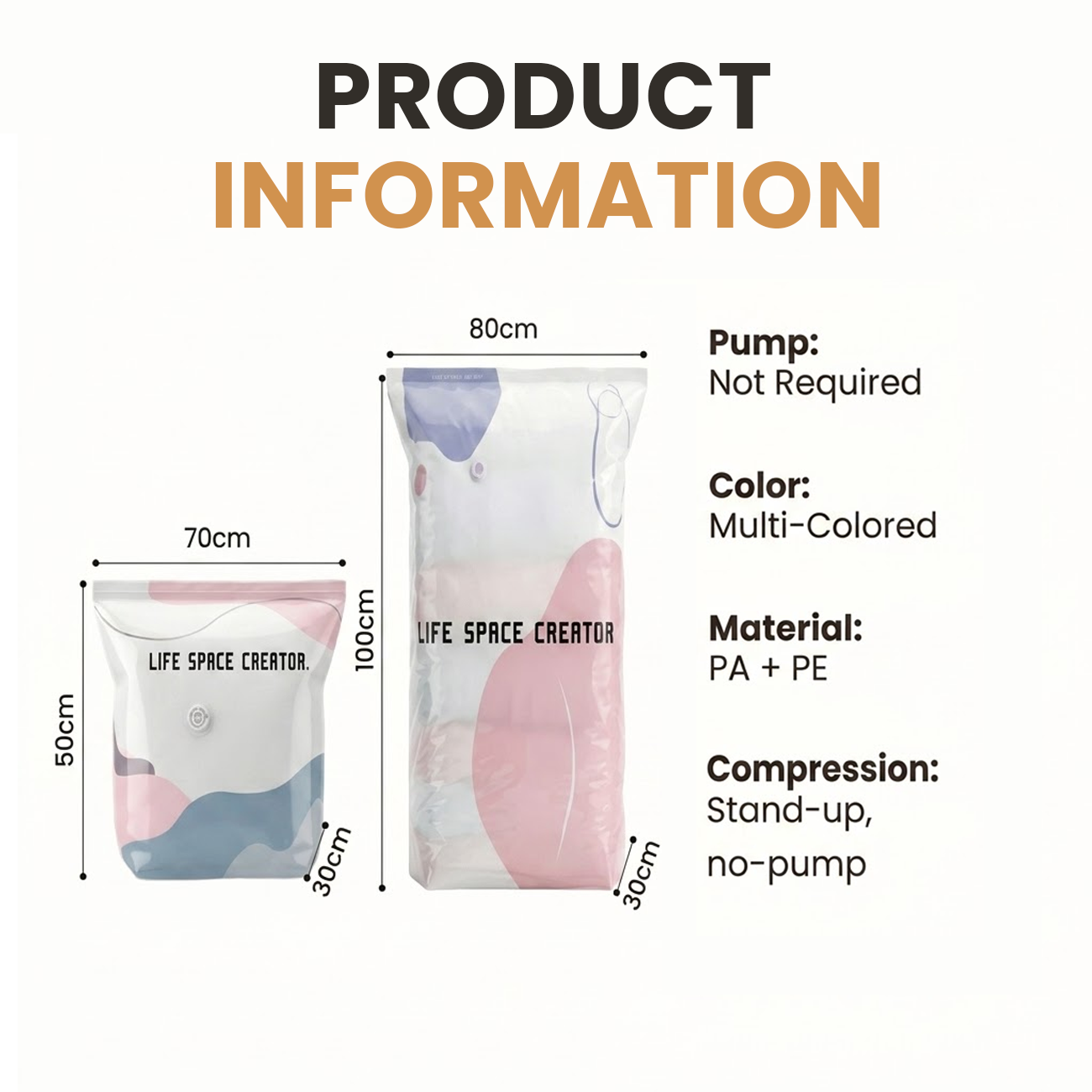 🔥 Last Day 60% Off 🧳No‑Pump Vacuum Storage Bags 🗄️ Free Up 80% More Space in Seconds