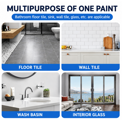 ⚡ LAST DAY 60% OFF 💞 Premium Tile & Tub Refinishing Paint Kit - Restore Your Bathroom In Hours