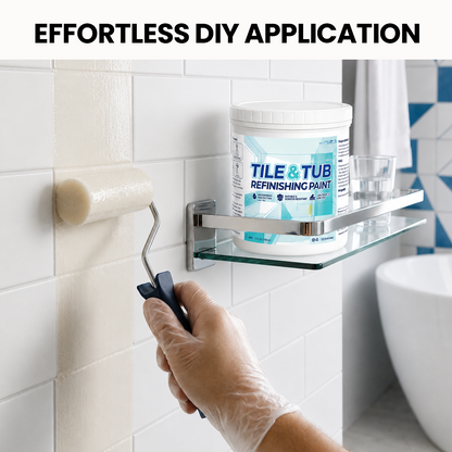⚡ LAST DAY 60% OFF 💞 Premium Tile & Tub Refinishing Paint Kit - Restore Your Bathroom In Hours