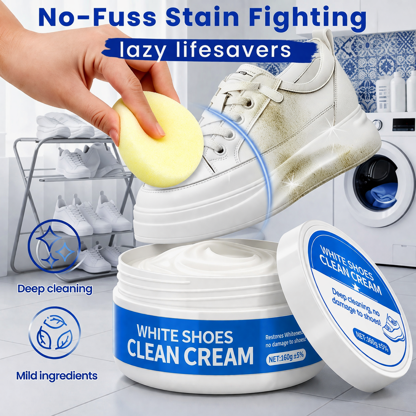 ✨👟 Instant Shine Shoe & Leather Cleaner – No Wash Needed | 60% OFF 🔥