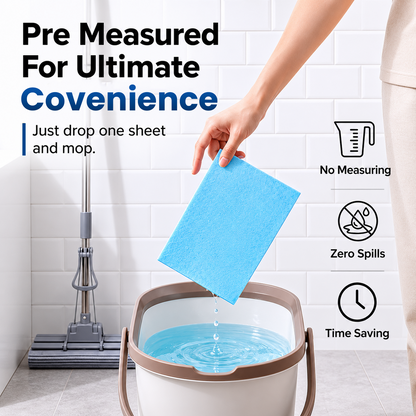 🔥 LAST DAY 60% OFF 🔥 Water-Soluble Floor Cleaning Sheets - Just drop in water, no measuring. Cleans & shines all floors. Safe & streak‑free