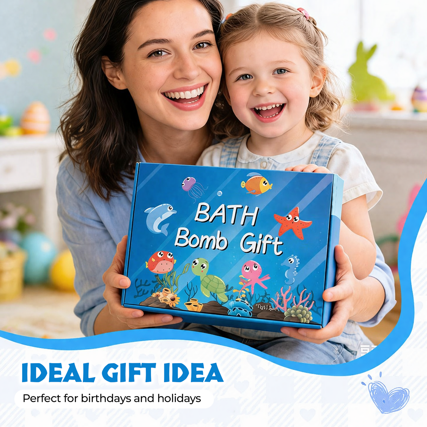🔥Save 60% Off Today Only🎁 6-Piece Kids Surprise Bath Bomb Set – Toy Inside Every Bath 🌈🛁