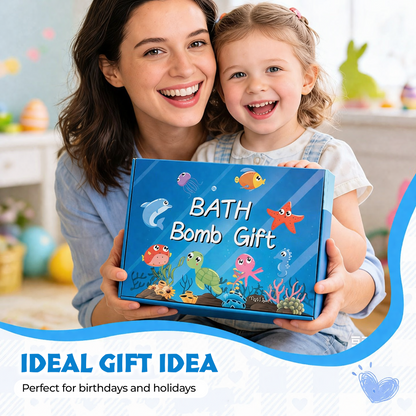 🔥Save 60% Off Today Only🎁 6-Piece Kids Surprise Bath Bomb Set – Toy Inside Every Bath 🌈🛁