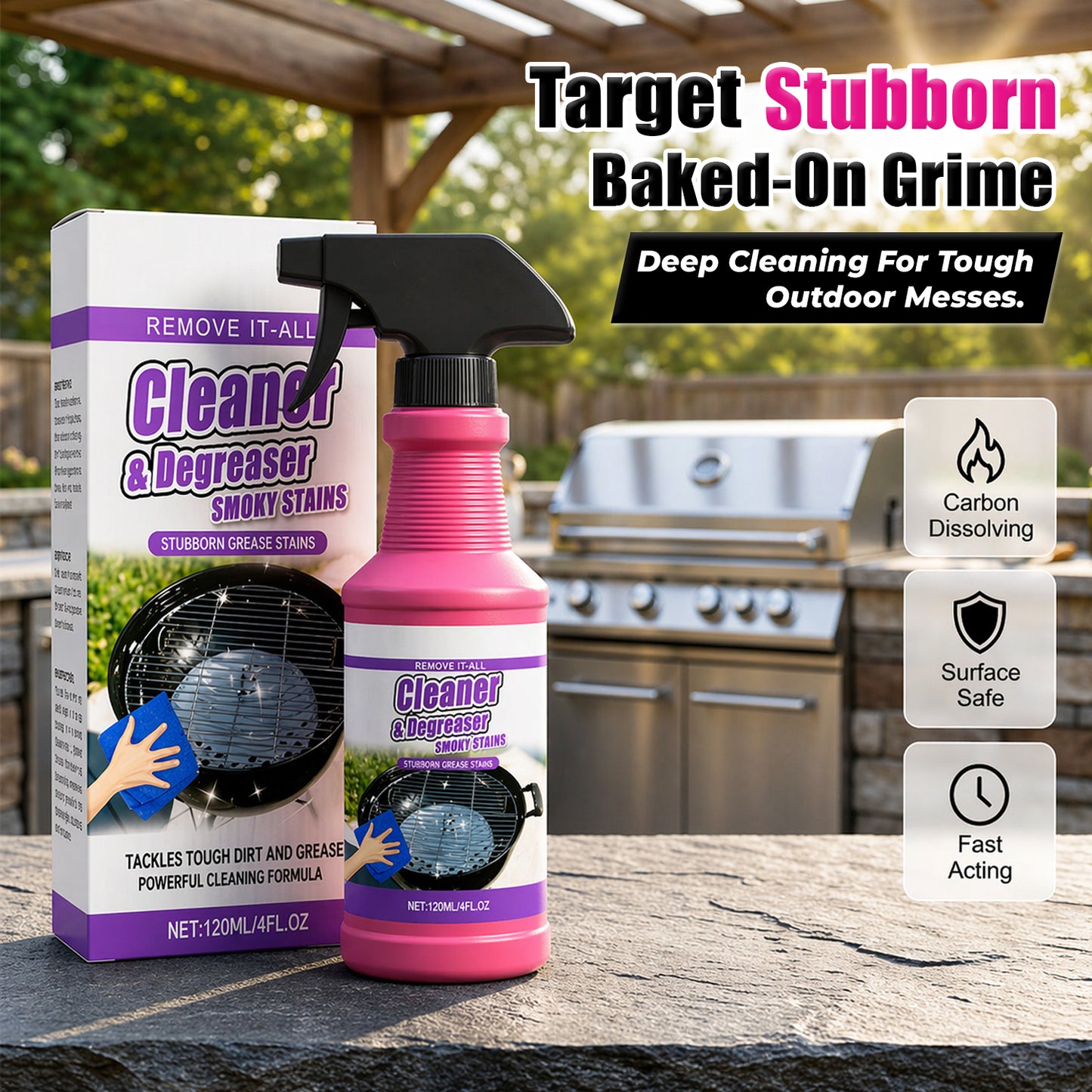Fast-Acting Heavy-Duty Grill Degreaser Spray