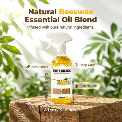 🔥HOT SALE 60% OFF ⏰ Beeswax Wood Polish Spray✨ Natural Shine & Protection for Furniture, Floors, Cabinets – Non-Greasy, Anti-Dust Finish