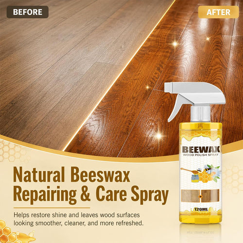 🔥HOT SALE 60% OFF ⏰ Beeswax Wood Polish Spray✨ Natural Shine & Protection for Furniture, Floors, Cabinets – Non-Greasy, Anti-Dust Finish