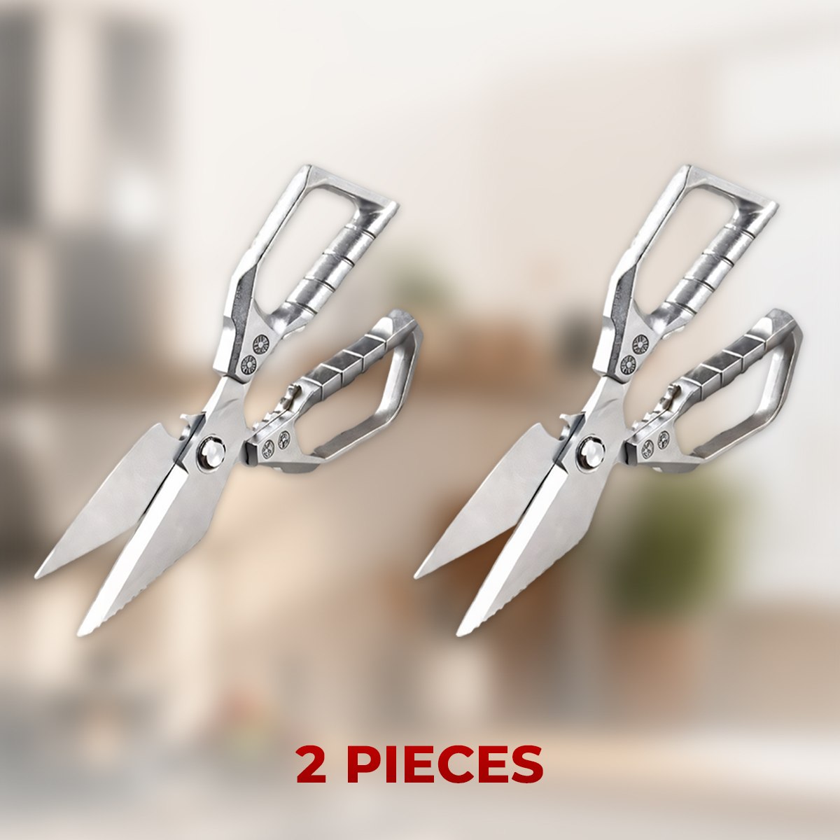 🔥Save 60%⚡Multifunctional Heavy-Duty Kitchen Shears ✨ 4-In-1 Design • Cut Through Anything With Ease
