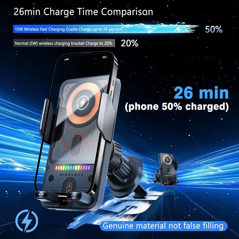 New Wireless Fast Charging Car Mount