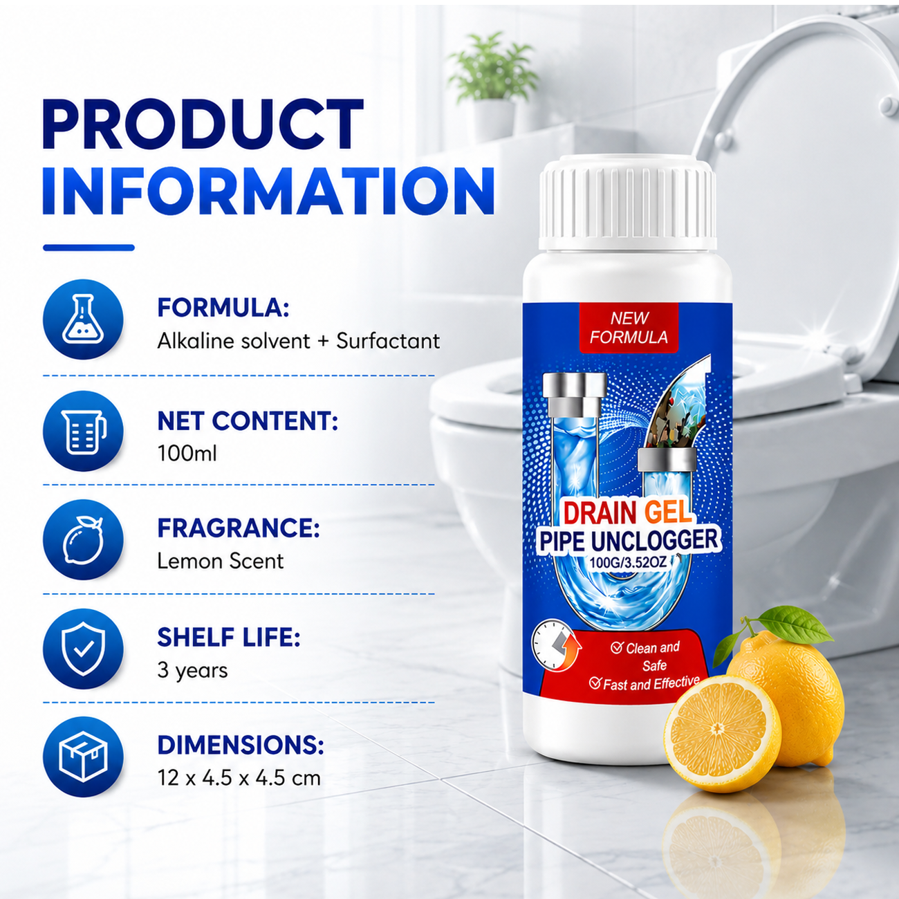 🔥Last Day Sale 60%🔥Powerful Pipe Dredging Agent for Kitchen and Toilet Pipelines - Dissolves 200+ Blockages and Kills 99% of Bacteria