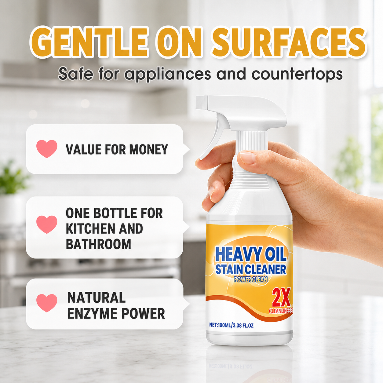 All-in-One Heavy Duty Degreaser Spray 🔥 2026 Upgraded Cleaning Formula for Kitchen, Oven, Stove & Range Hood