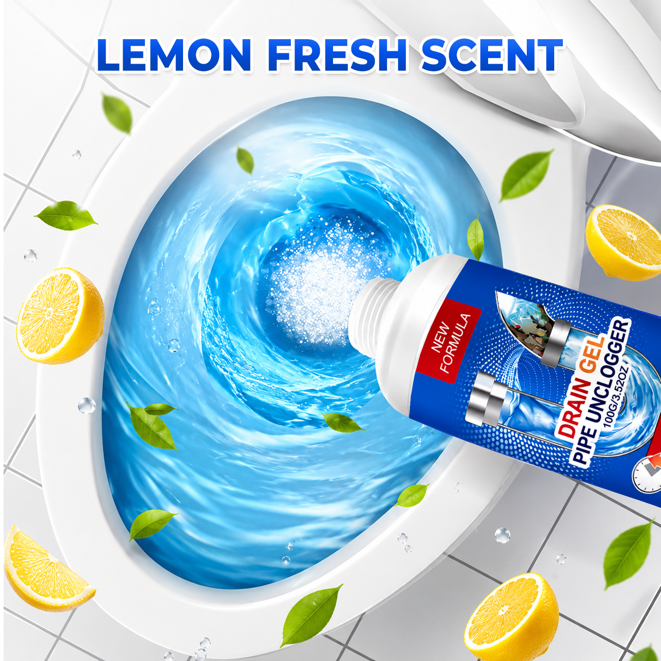🔥Last Day Sale 60%🔥Powerful Pipe Dredging Agent for Kitchen and Toilet Pipelines - Dissolves 200+ Blockages and Kills 99% of Bacteria