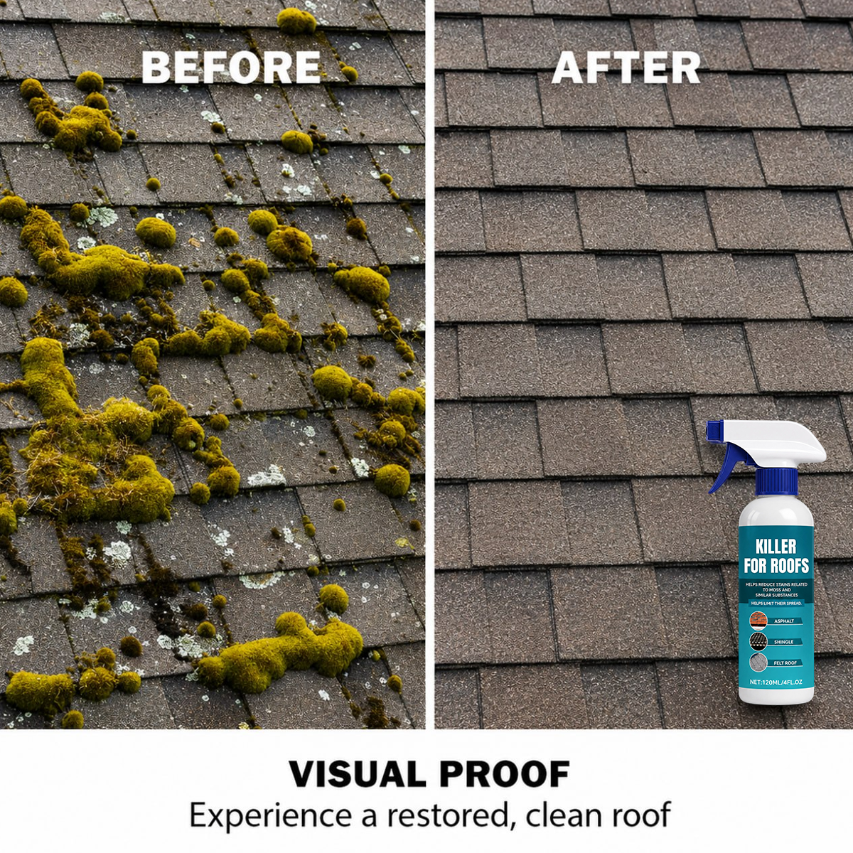 Multi-Surface Roof Moss & Algae Cleaner Spray