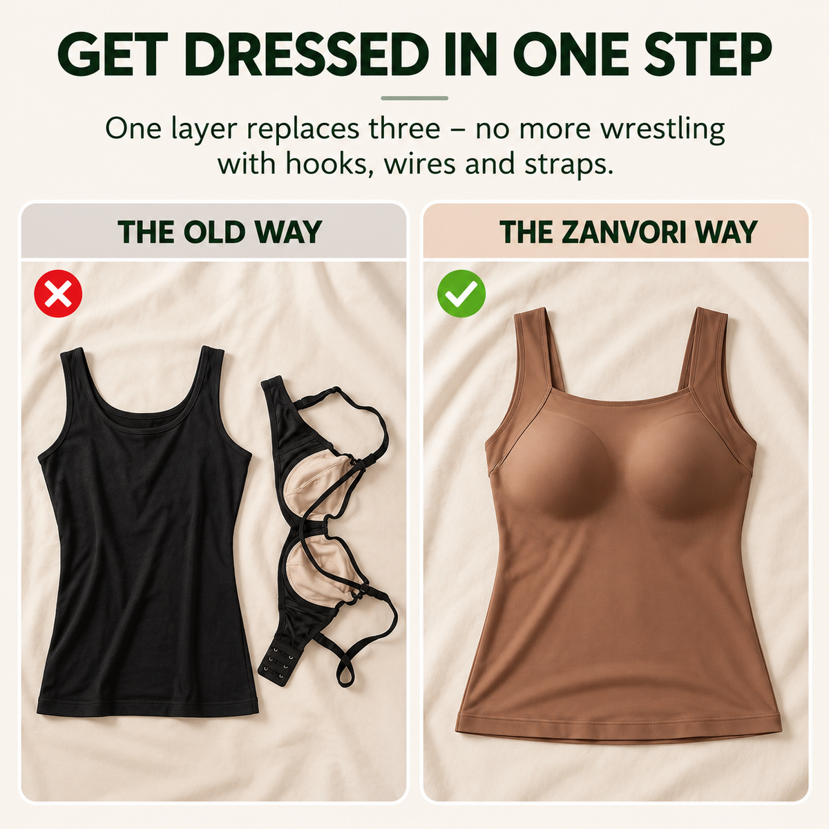 Built-In Bra Comfort Shaper Tank – Smooth, Supportive, No Wires
