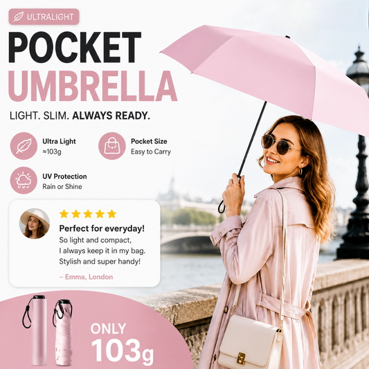 Ultra-Lightweight Compact All-Weather Umbrella