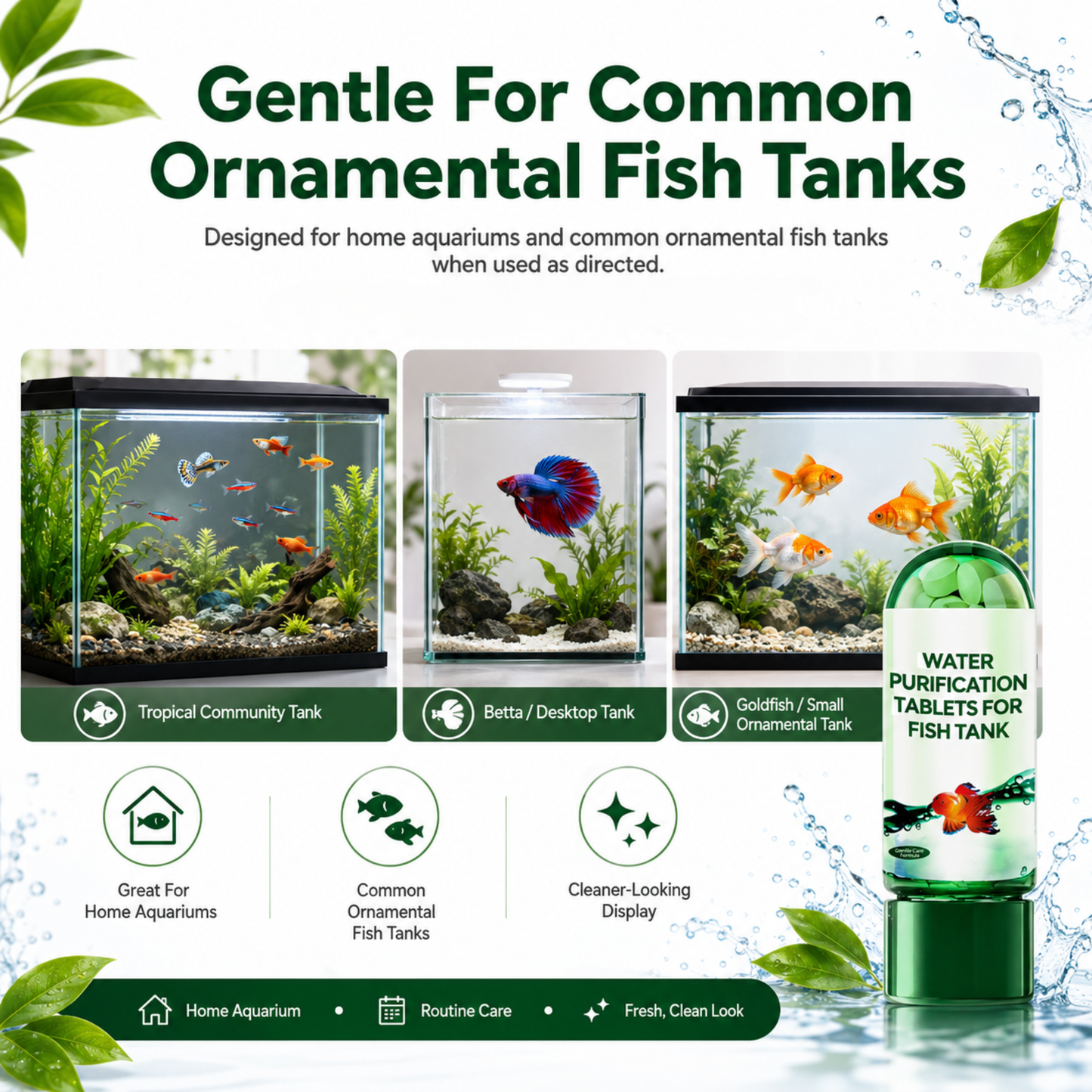 ⚡LAST DAY 60% OFF 🔥 Powerful Aquarium Water Purification Tablets