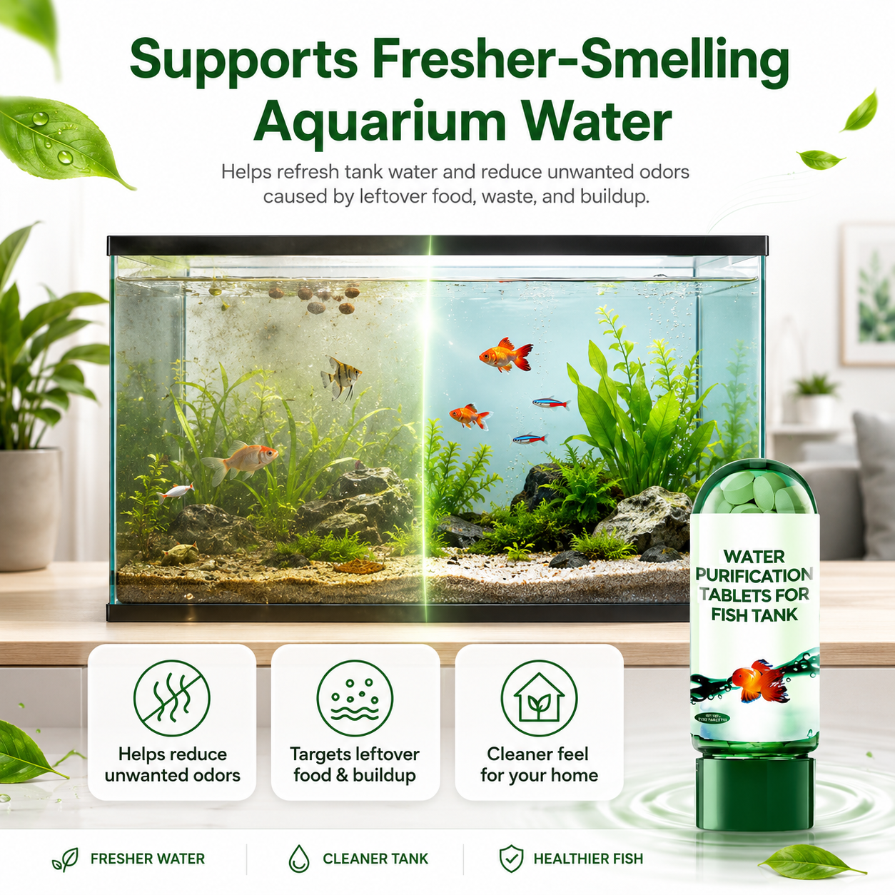 ⚡LAST DAY 60% OFF 🔥 Powerful Aquarium Water Purification Tablets