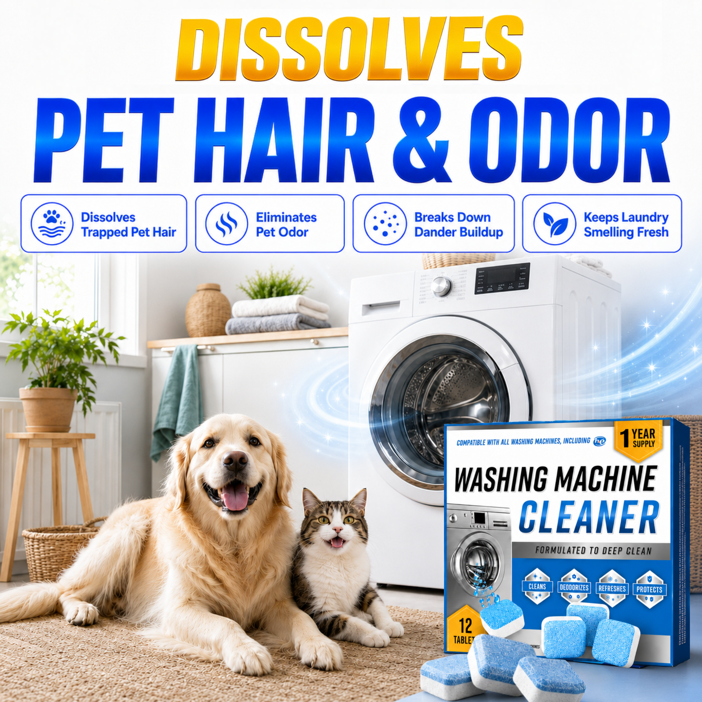Washing Machine Deep Cleaner Tablets