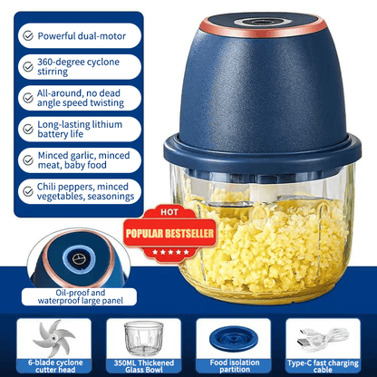 Cordless Multifunctional Mini Electric Garlic Chopper