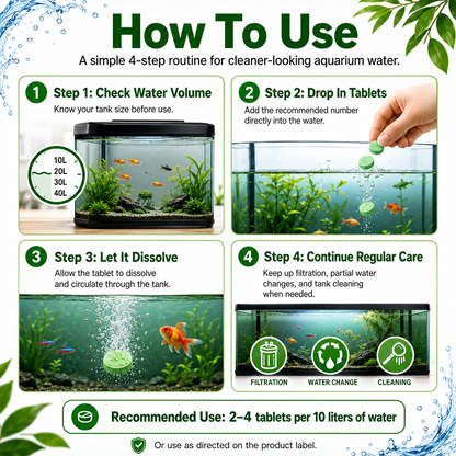 ⚡LAST DAY 60% OFF 🔥 Powerful Aquarium Water Purification Tablets
