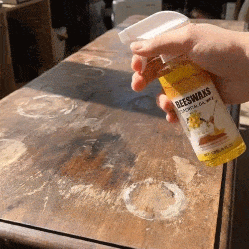 🔥HOT SALE 60% OFF ⏰ Beeswax Wood Polish Spray✨ Natural Shine & Protection for Furniture, Floors, Cabinets – Non-Greasy, Anti-Dust Finish
